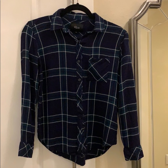 Rails midnight forest plaid shirt XS - Picture 2 of 5
